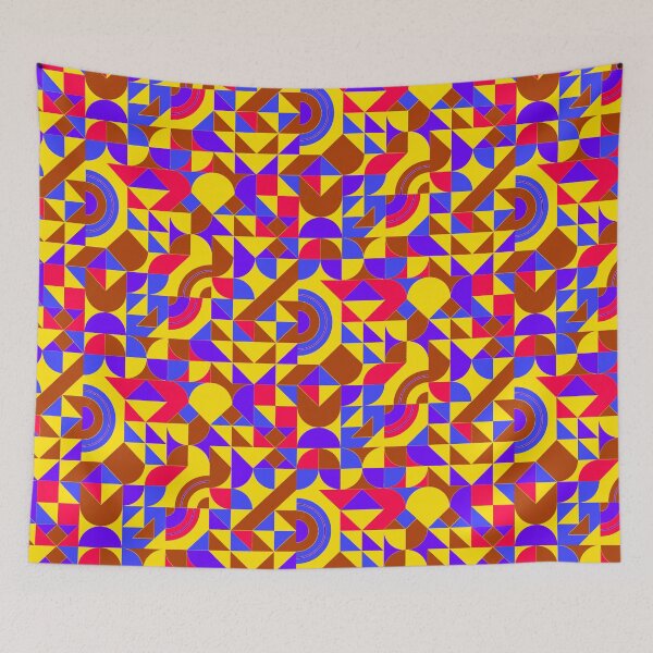 Item preview, geometric colorful patterns conceptual Art - Abstract Neo Geo graphic design designed and sold by Design Repo.