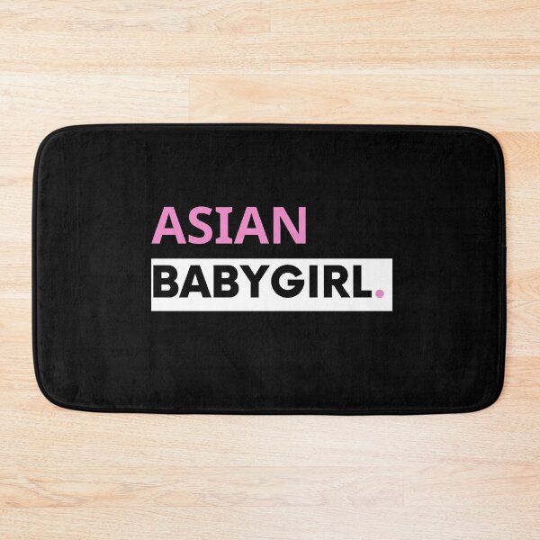 Item preview, Asian Baby Girl (White/Pink on Black) | ABG | Asian Baddie | Asian Cute Girl | Asian Baby Gift designed and sold by Daebakshop.