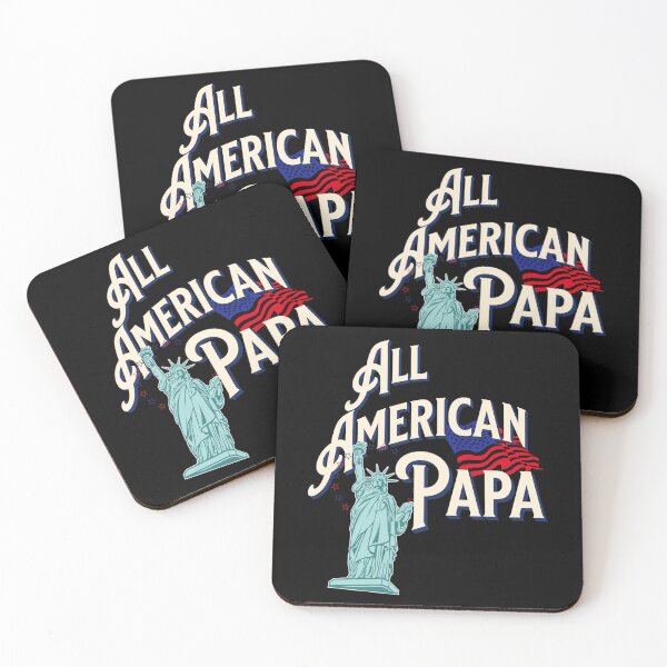 Item preview, All American Papa 4th of july Independence Day Patriot - ndependence Day Gift designed and sold by RE PIXEL.