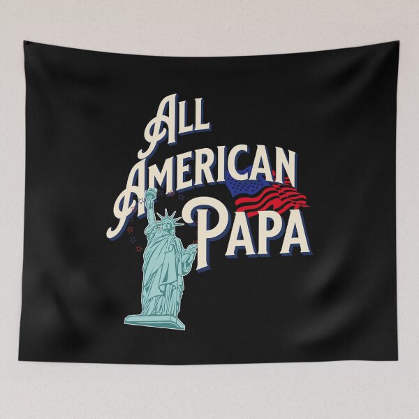 Item preview, All American Papa 4th of july Independence Day Patriot - ndependence Day Gift designed and sold by RE PIXEL.