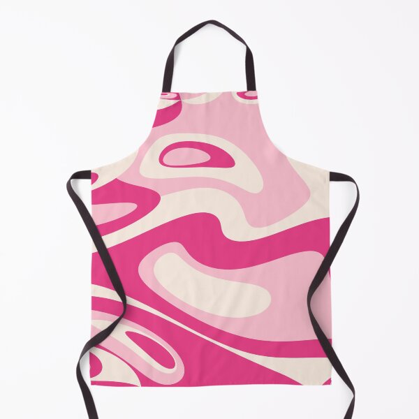 Item preview, 60's Retro Liquid Abstract Paisley Pattern in Pink and Cream designed and sold by MellowCat.