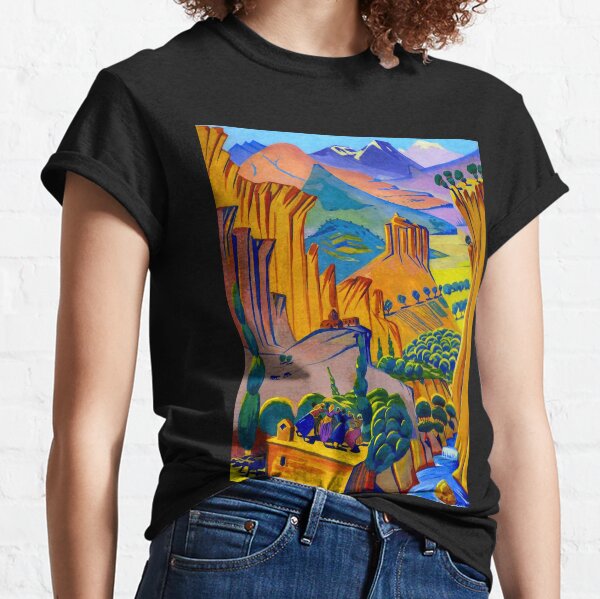 Mottled landscape by Martiros Sarian Classic T-Shirt