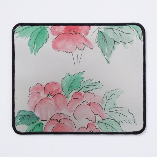 Item preview, Red flowers and leaves paintings designed and sold by Nature Nblossom.