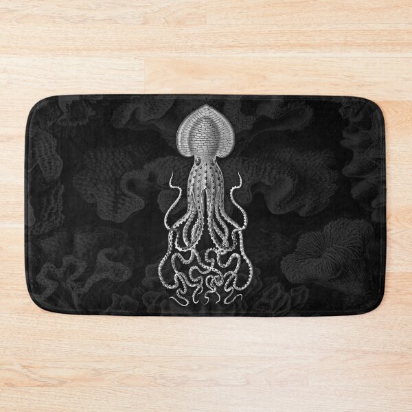 Item preview, Squid Octopus Kraken Art Tentacles Seashell Deep Sea Ocean Creatures Lover (Black & White) - Octopus designed and sold by Mechanical Whispers.