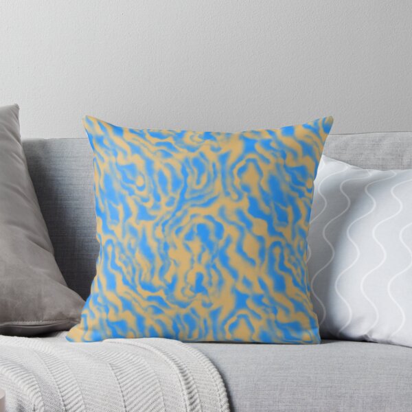 Item preview, Wavy abstract watercolor pattern. Blurred blue and beige marble texture. designed and sold by hmorena.