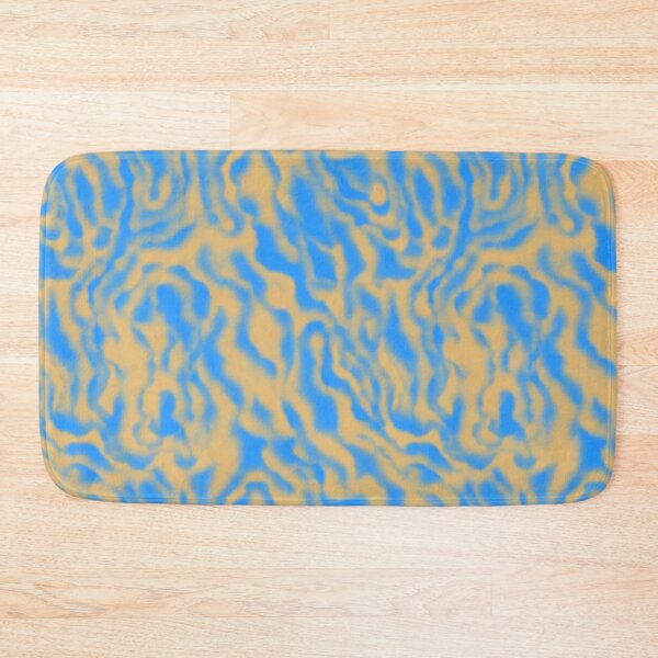 Item preview, Wavy abstract watercolor pattern. Blurred blue and beige marble texture. designed and sold by hmorena.