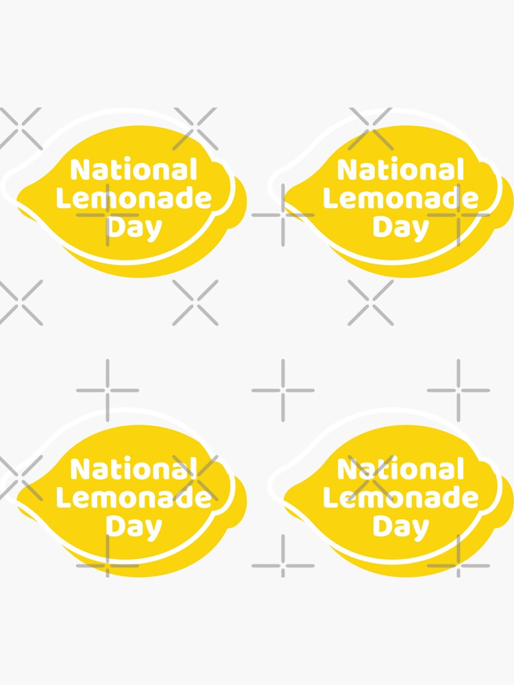 "National Lemonade Day,summer fruit lover,pack of decal" Sticker for