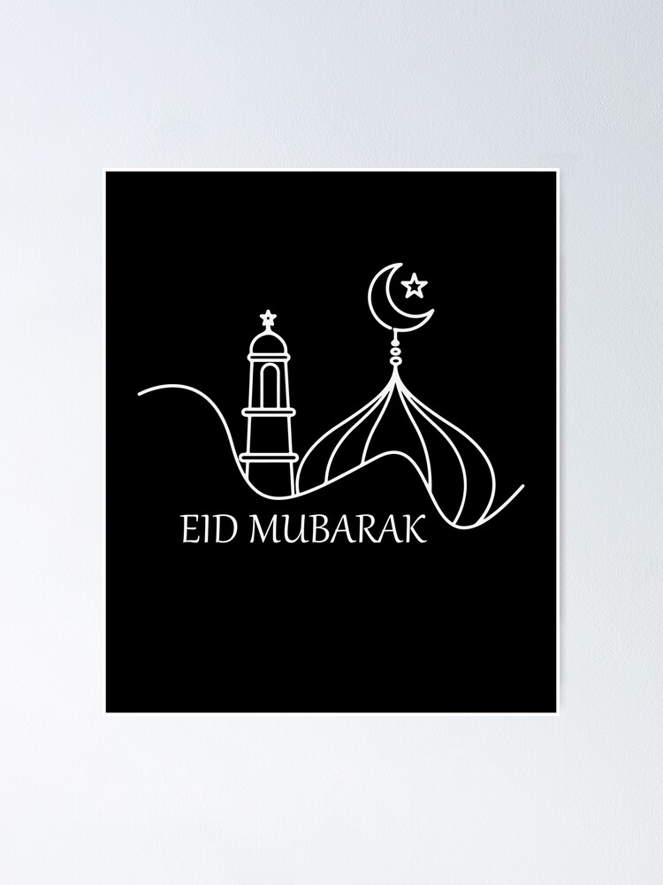 Hand Draw Eid Mubarak style Stock Vector | Adobe Stock