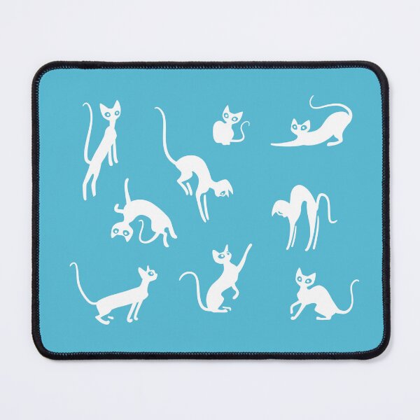 Item preview, Rexing Devon Rexes - cute cats on blue designed and sold by 7115.
