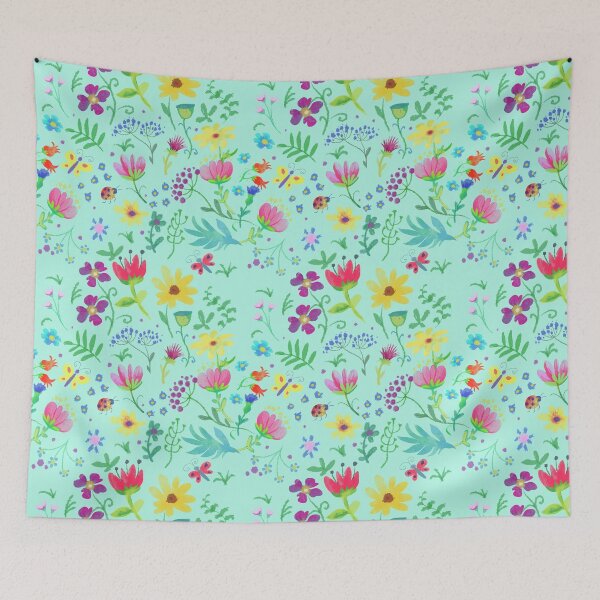 Item preview, Multicolor floral pattern designed and sold by sonaadalian.