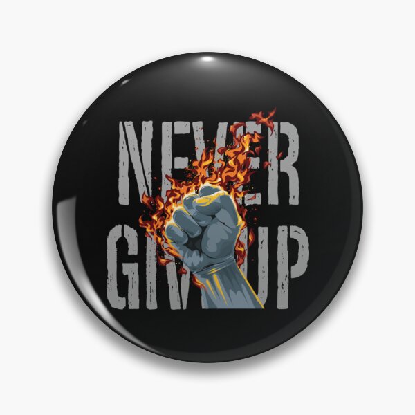 Item preview, Never give up - Typography Quote designed and sold by JohnVYD.