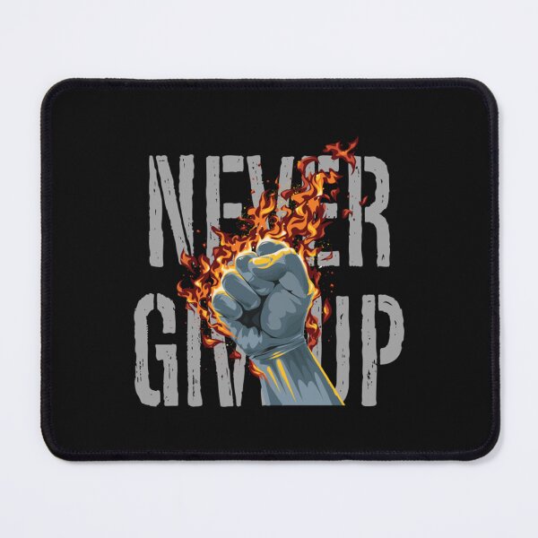 Item preview, Never give up - Typography Quote designed and sold by JohnVYD.