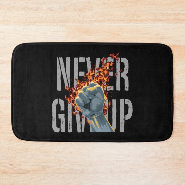 Item preview, Never give up - Typography Quote designed and sold by JohnVYD.