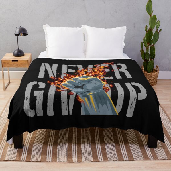 Item preview, Never give up - Typography Quote designed and sold by JohnVYD.