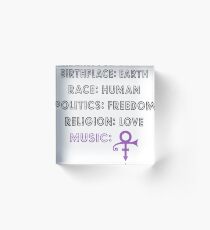 birthplace Acrylic Block