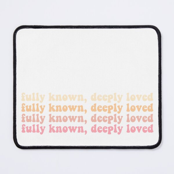 Item preview, Fully Known, Deeply Loved (Orange and Pink) designed and sold by Kerri Anderson.