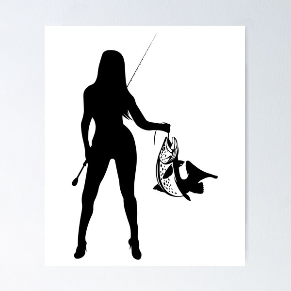 Sexy Girl Fishing - Women Carp Fishing  Poster for Sale by TeeInnovations