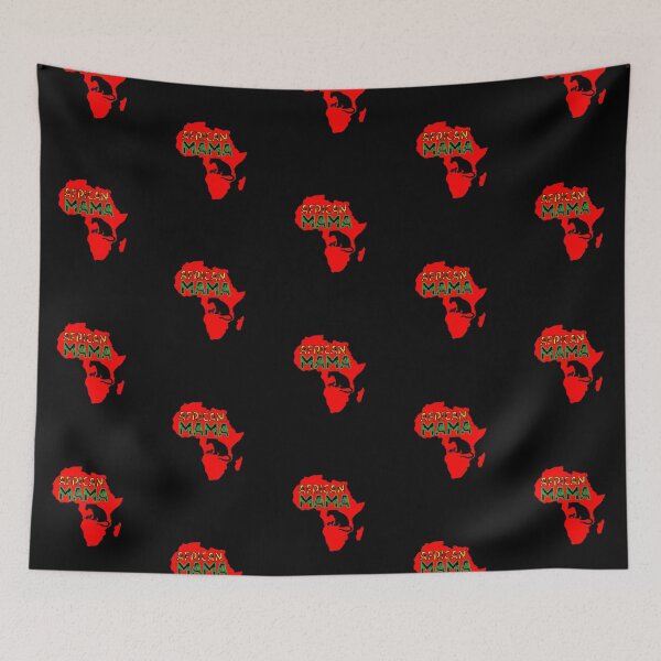 Item preview, African Momma Lioness & Cub Red designed and sold by MojaveTradePost.