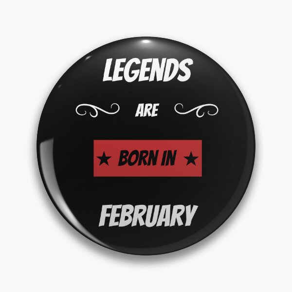Item preview, Legends are born in February designed and sold by BritishFashion.