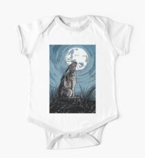 Moon Gazer Hare, Artwork One Piece - Short Sleeve