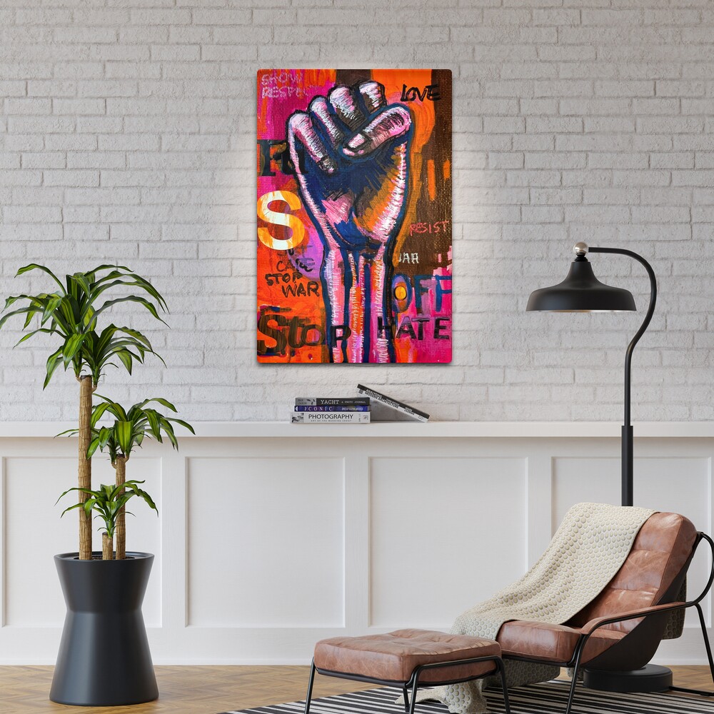 STOP HATE Metal Print
