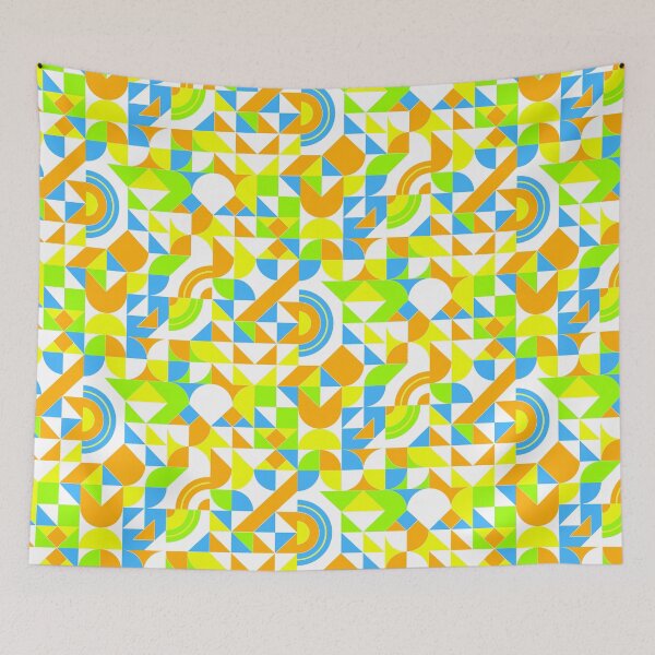 Item preview, geometric colorful patterns conceptual Art - Abstract Neo Geo graphic design designed and sold by Design Repo.