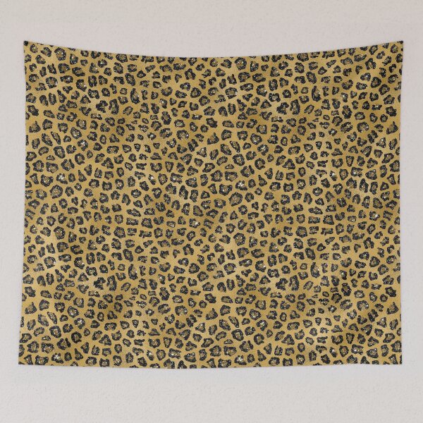 Item preview, Leopard Pattern Black Gold Animal Skin Pattern Gift Premium Art Apparel Essential Motivation Inspiration Joy Mood  Funny Cat Halloween designed and sold by DesignByHeartUK.