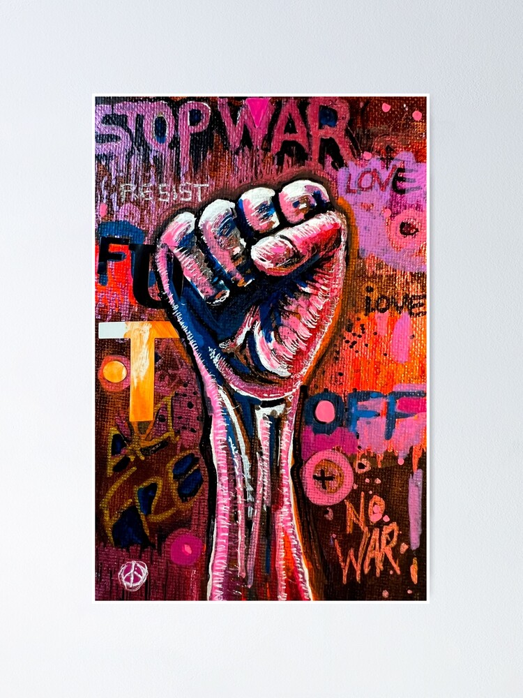 Thumbnail 2 of 3, Poster, STOP WAR designed and sold by AllanLinder.