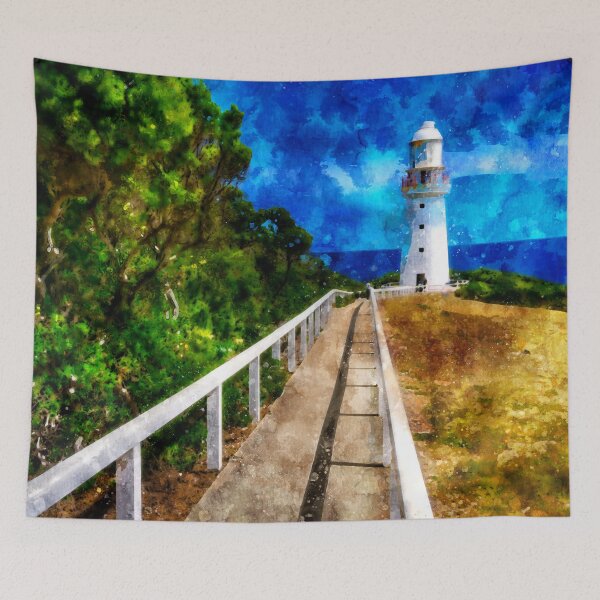 Item preview, Light Station at Cape Otway Watercolor designed and sold by Steven Jodoin.