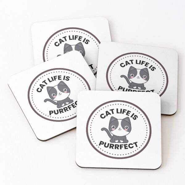 Item preview, cat life is purrfect designed and sold by DoraHappy.