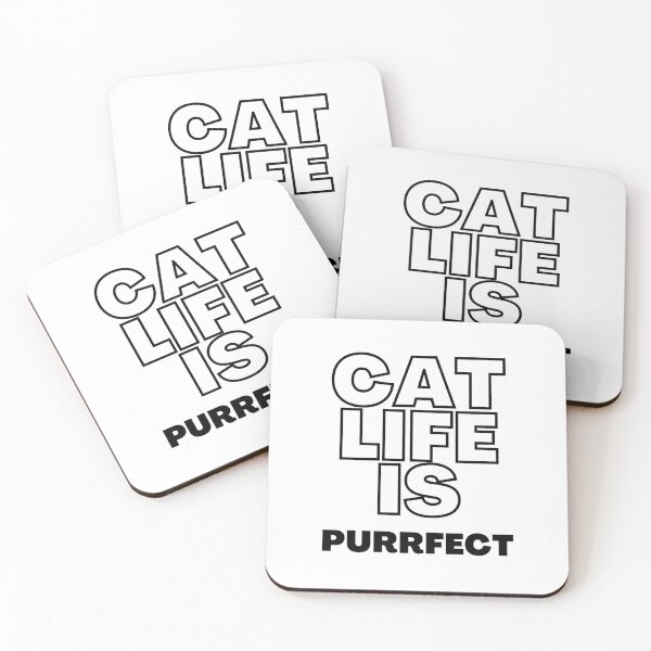 Item preview, cat life is purrfect designed and sold by DoraHappy.
