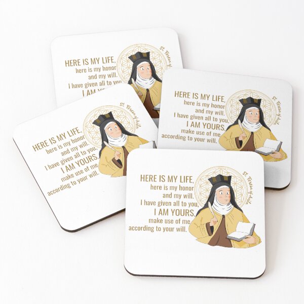 Item preview, Saint Teresa of Avila Prayer Quote designed and sold by ChapterAndMirth.