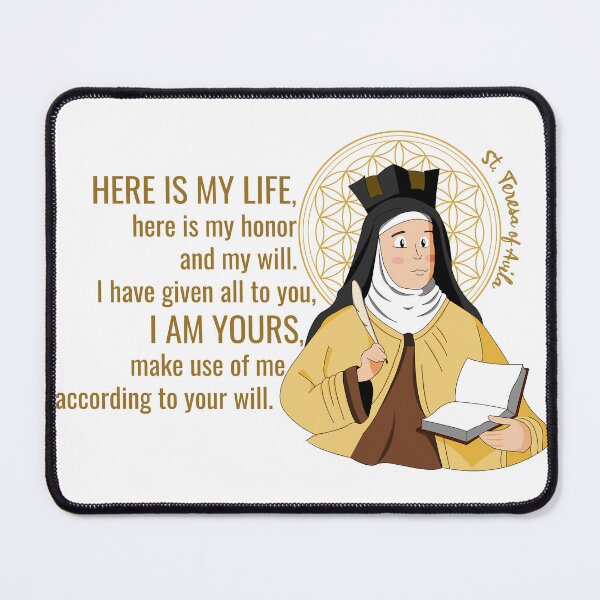 Item preview, Saint Teresa of Avila Prayer Quote designed and sold by ChapterAndMirth.