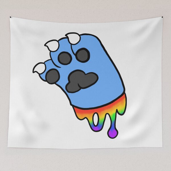 Item preview, Blue Paw With Rainbow Goo designed and sold by DolmanceWorks.