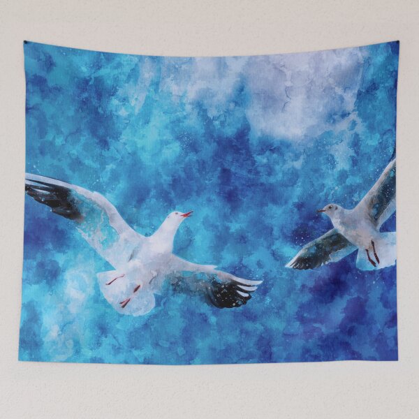 Item preview, Frolicking Seagulls Watercolor designed and sold by Steven Jodoin.