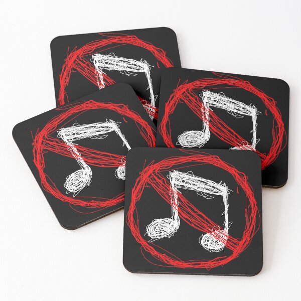 Item preview, Dark and Gritty Anti-Music Noise symbol designed and sold by Michael Stewart.