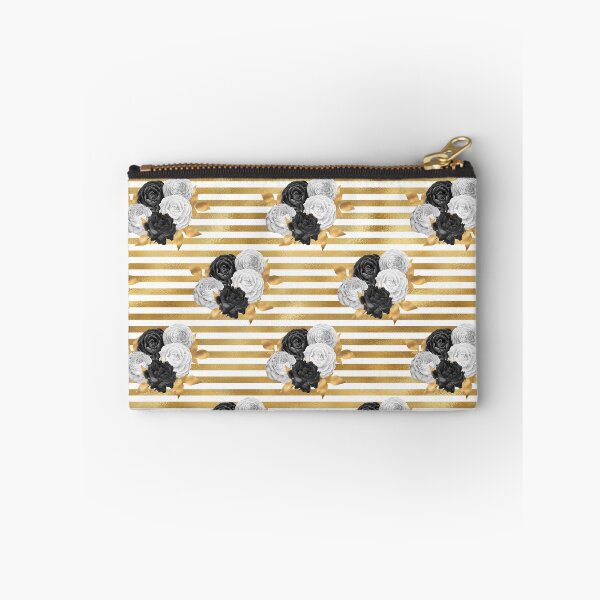 Item preview, Black Gold Floral Flower Pattern Gift Premium Art Apparel Essential Motivation Inspiration Joy Mood  Funny Cat Halloween designed and sold by DesignByHeartUK.