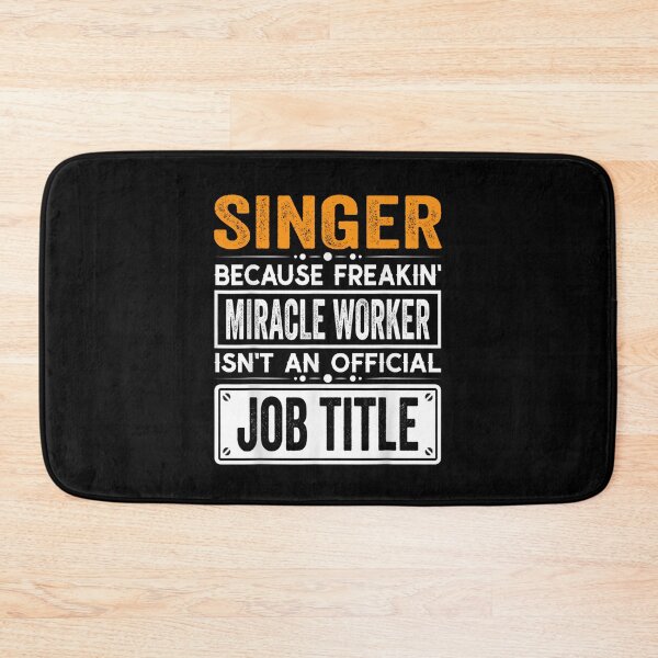 Item preview, singer Because Freaking Miracle Worker Isn’t an Official Job Title, singer Christmas Fathers Day shirt designed and sold by xlnv.