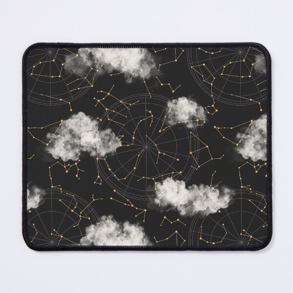 Item preview, Astrology Black Gold constellation Pattern Gift Premium Art Apparel Essential Motivation Inspiration Joy Mood  Funny Cat Halloween designed and sold by DesignByHeartUK.
