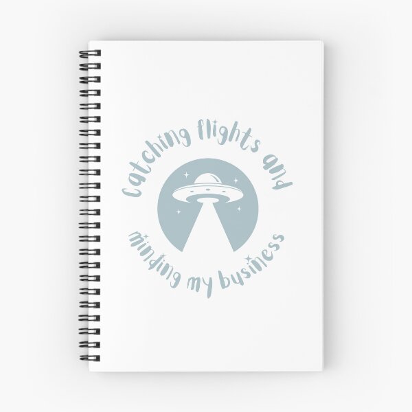 Item preview, Catching Flights And Minding My Business - UFO, Beam, Starry Night, Pale Blue designed and sold by AmbiguNation.