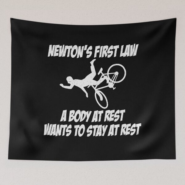 Item preview, Newton's First Law- Funny Physics falling from Bick Joke designed and sold by YAHIA-14.