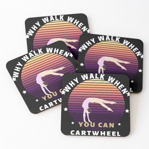 Item preview, Why Walk When You Cartwheel Gymnastics Girls Women designed and sold by Bap-tiste.