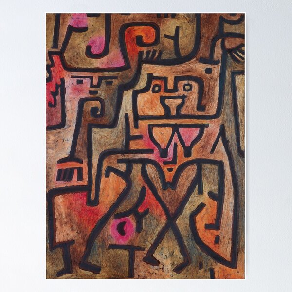 Forêt Sorcières Abstrait "peinture · moderne · art abstrait " Paul Klee Poster