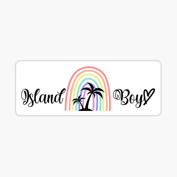 "Island boy" Sticker for Sale by PolyMicroMela Redbubble