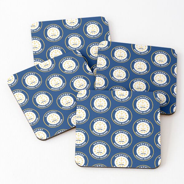 Artikelvorschau, Newport Rhode Island Flag State Badge Roundlet RI Pride entworfen und verkauft von palmettodigital.