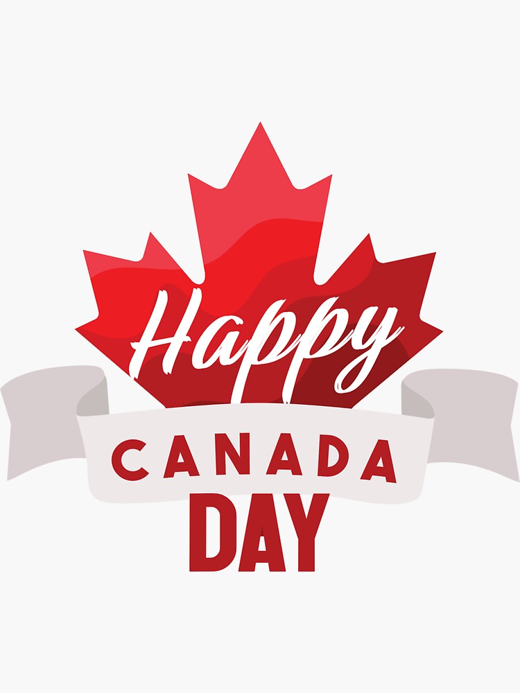 Happy Canada Day Gift Design  Sticker for Sale by Emperors-Shop