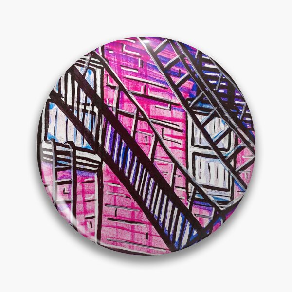 Item preview, Fire Escape Gouache Painting designed and sold by slaydrienne.