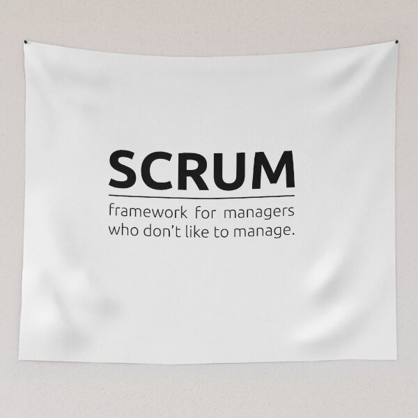 Aperçu de l'œuvre Qu'est-ce que Scrum ? créée et vendue par BeepBoopDesigns.