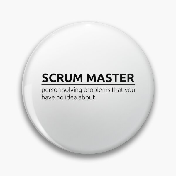 Item preview, Who is scrum master? designed and sold by BeepBoopDesigns.