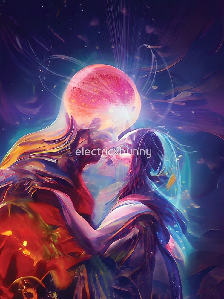 The Secret Kissing of the Sun and Moon by electricxbunny